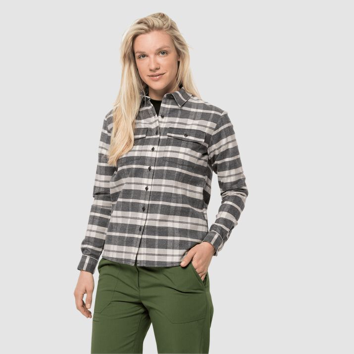 Jack Wolfskin Womens Nature Time Long Sleeve Shirt Stripes 197204IWF